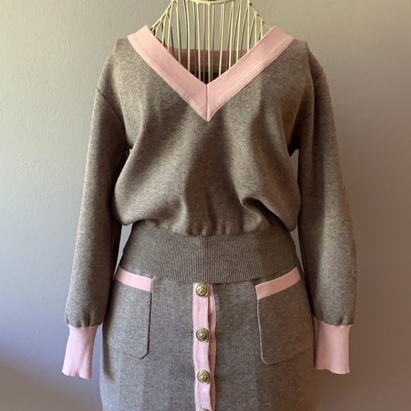 ❗️⬇️VTG 💕Knit 2pc suit set - Picture 7 of 14